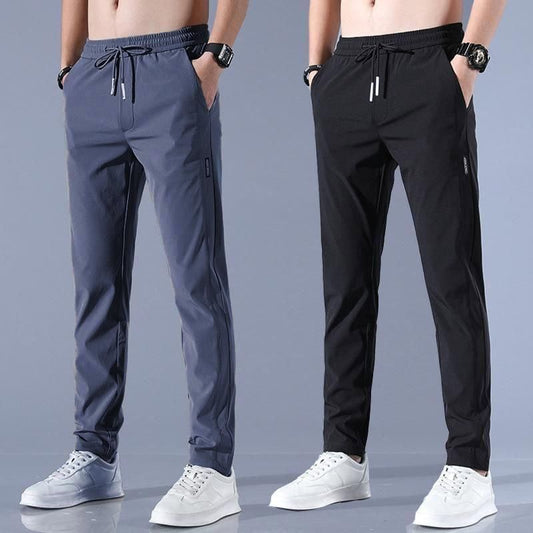 Combo of 2 Men's NS Lycra Track Pants ( BLACK  + GREY )