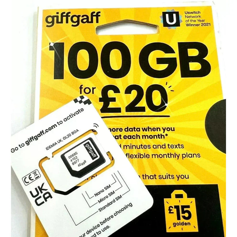 GiffGaff UK Sim Card in Pakistan for Tiktok Live | Tiktok Live Sim Card